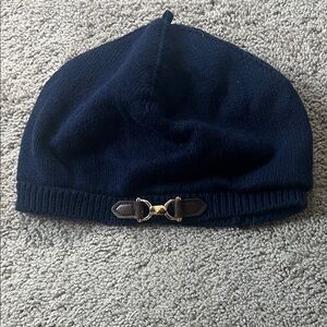 Janie and Jack Navy Bridle Bit Beret